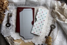 Ніж для вирубки від Scrapfriend - Кишенька для паспорта або фотографій "Напівкруг", 5x13см