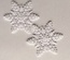 Декор ажурний - Сніжинки від Allmacrfat, колір білий, 2 шт.
