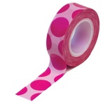 Паперовий скотч Queen & Co - Trendy Tape Mega Dot Pink, 1 шт