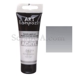 Краска акриловая ART Kompozit 017 серебро светлое, 75 мл