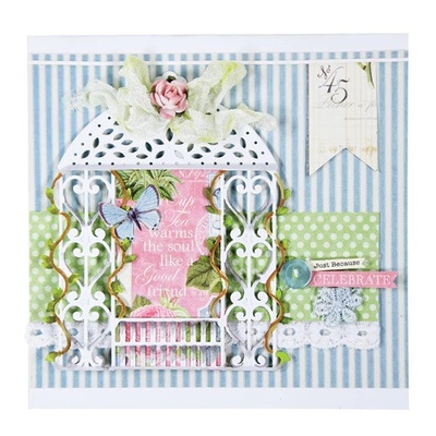 Ніж для вирубки від Spellbinders - Victorian Garden Floral Gazebo
