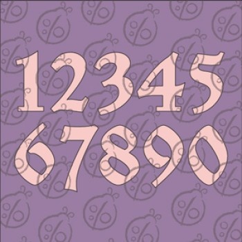 Чипборд. Цифри №3, 4 см