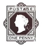 Акриловый штамп PC13 Почтовая марка, размер 3,2 * 3,8 см