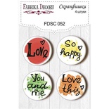 Набір скрап-фішок від ТМ Фабрика Декору з 4 шт. FDSC052
