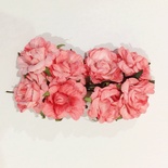 Розочки из бумаги волнистые, коралловые, 20мм, 8 шт.