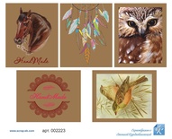 Картинки на крафт-чіпборде від ТМ ЕК, товщина 1 мм