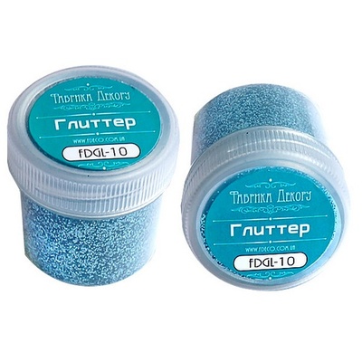 Глітер Фабрика Декору - Бірюзовий 20 мл, сухий