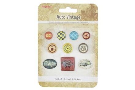 Акрилові прикраси - камінці зі стікером - Автовінтаж