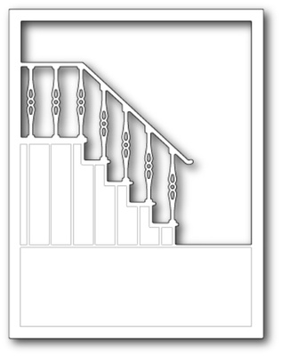 Ніж для вирубки від Poppystamps - Elegant Stair Frame
