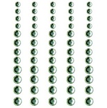 Половинки кристалів на клейовій основі Queen & Co - Rhinestones Grass Green, 60