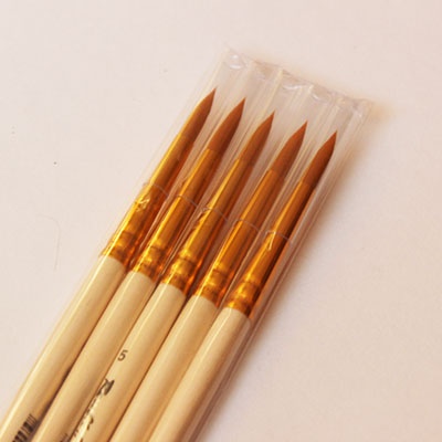 Пензель з синтетики кругла. Ручка коротка 1310, №5