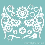 Чипборд від Вензелик - Набір стімпанковий, розмір: 83x97 мм