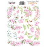 Набір наліпок (стікерів) 24 шт. Funny fox girl 187, ТМ Фабрика Декору