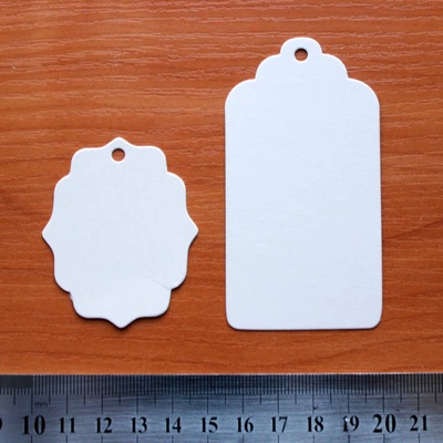 Набір тегів, 10 шт.: 5 бірок 45х85 мм та 5 бірок 45x55м