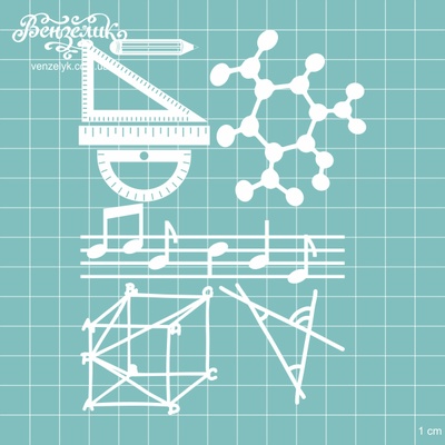 Чипборд від Вензелик - шкільний набір, розмір: 96x130 мм
