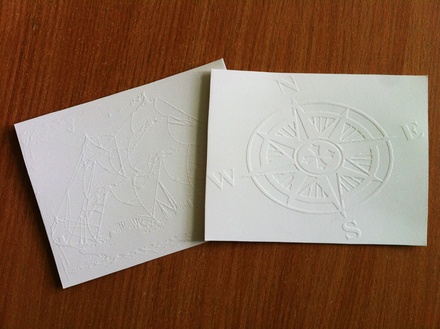 Дошка для тиснення Sailing Ship/Compass від Cheery Lynn Designs