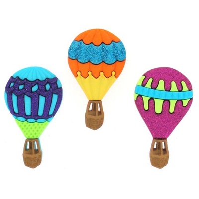 Набір декоративних ґудзиків Dress It Up - Hot Air Balloons