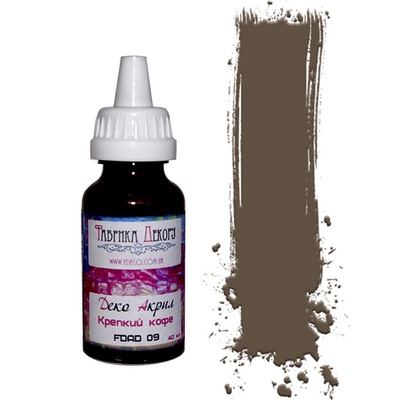 Акриловая краска Деко акрил - Фабрика Декора - Крепкий кофе, 40 мл