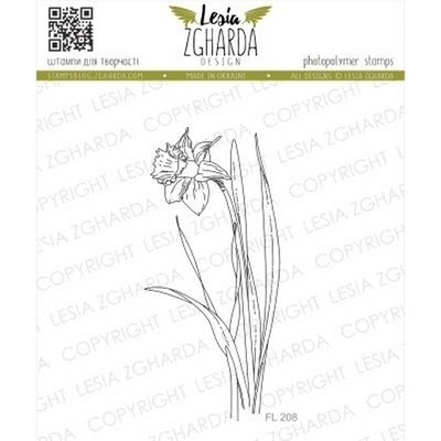 Акриловый штамп Lesia Zgharda Нарцис FL208