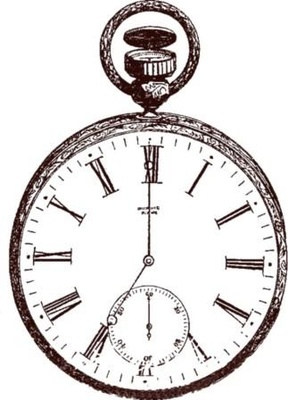 Акриловый штамп Stamp Vintage Watches Часы, размер 5.2 * 7.3