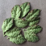 Листочки з фоамірану, зелений колір, 10 шт.