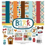 Набор бумаги от Echo Park - Bark, 30х30 см, 12 листов + 1 лист наклеек