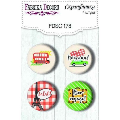 Набір скрап-фішок від ТМ Фабрика Декору з 4 шт., набір 178