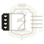 Набор акриловых штампов Lesia Zgharda N059 РАМКА З ЖУРНАЛІНГОМ