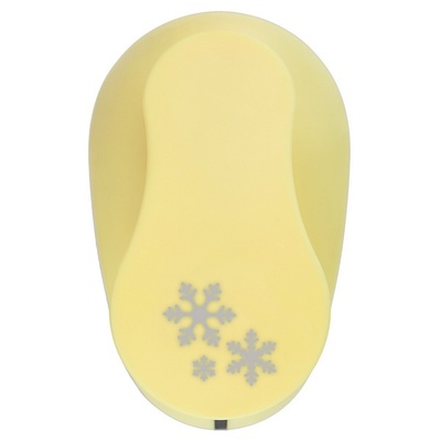 Дірокол фігурний 7,5см СНІЖИНКИ, TM dpCraft (Dalprint)