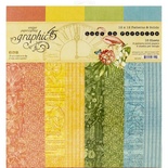 Набір скрап-паперу Graphic 45 - Lost In In Paradise, 30x30 см, 16 аркушів, фонова