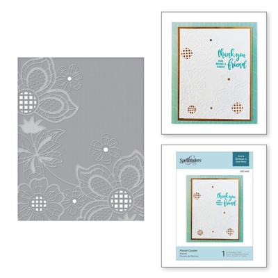 Папка для тиснення від Spellbinders - Floret Cluster Cut and Emboss Folder