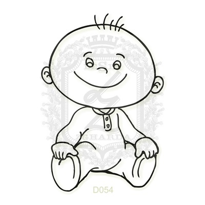 Акриловий штамп Lesia Zgharda D054 маленький хлопчик