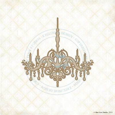 Чипборд Blue Fern Studios - Elegant Chandelier