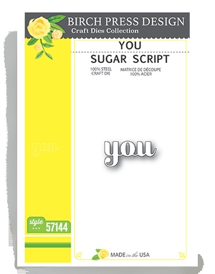 Ніж від Birch Press Design - Hello sugar script
