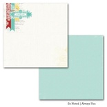 Аркуш двостороннього паперу Carta Bella So Noted - Always You, розмір 30x30 см