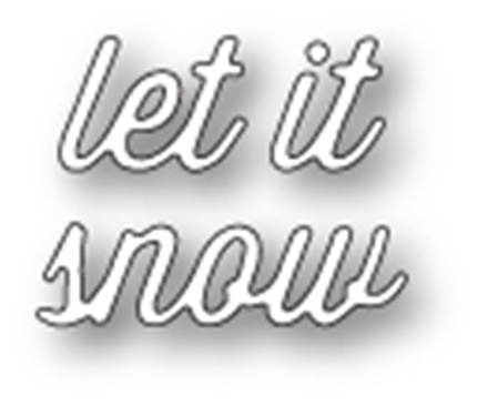 Ножі від Memory Box — Let It Snow Perky Script craft die