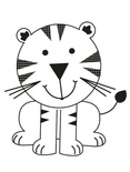 Акриловий штамп від Kaisercraft - TIGER - MINI CLEAR