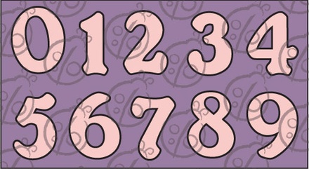 Чипборд Цифри №1, 4 см cb-379