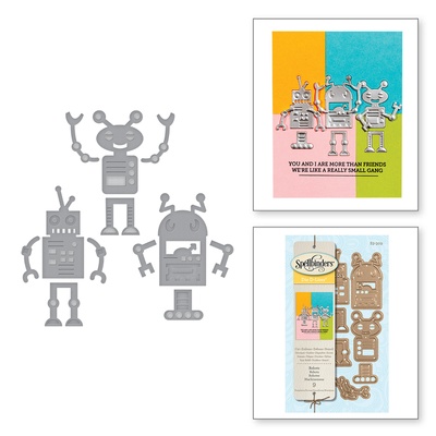 Ножи от Spellbinders – Die D-Lites Robots Etched Dies