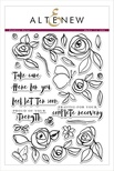 Набор штампов от Altenew - Bamboo Rose Stamp Set - Бамбуковая роза