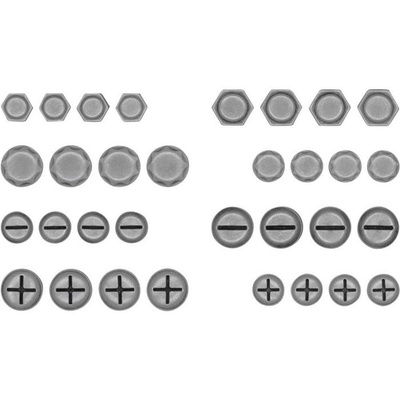 Набір металевих прикрас Tim Holtz - Idea - Ology Metal Hardware Heads, 32