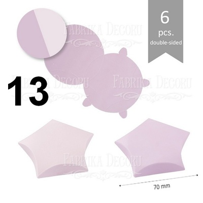 Набір паперових заготовок 002, ТМ Fabrika Dekoru, 6 штук, 70 мм, вибір кольору