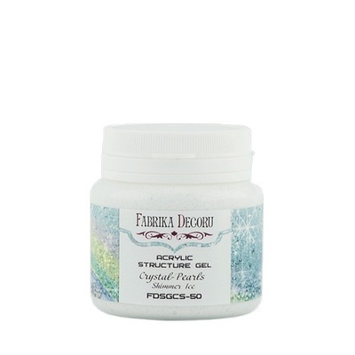 Текстурная паста Кришталева. Блискучій лід, ТМ Фабрика Декора, 50 мл