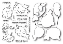 Набір ножів і штампів від Poppystamps - I'm a Narwhal