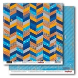 Бумага двусторонняя для скрапбукинга от ScrapBerry's - Басик 2 - Новые приключения - Маяк, 30,5х30,5 см