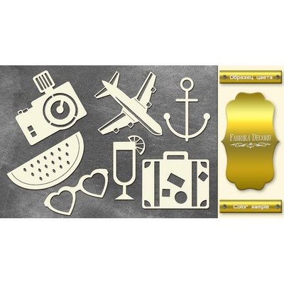 Чипборд Фабрика Декору - FDCH142-3, колір золото