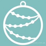 Чипборд від Вензелик - Ялинкова прикраса 01, розмір: 44x40 мм