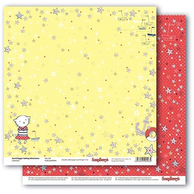 Набор бумаги для скрапбукинга от Scrapberry's - Морские приключения (8 двухст) УК, 30,5х30,5 см, 190 гр/м