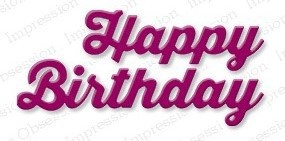 Ножі від Impression Obsession - Happy Birthday Word
