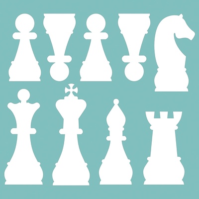 Чипборд от Вензелик - Шахматы 02, размер: 90*85 мм